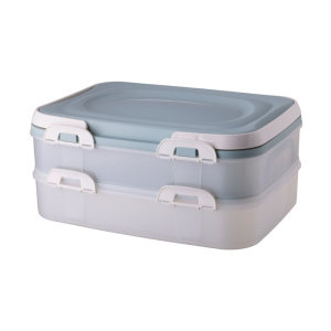 Pojemnik piętrowy Malwa 39x29x17,5cm miętowy